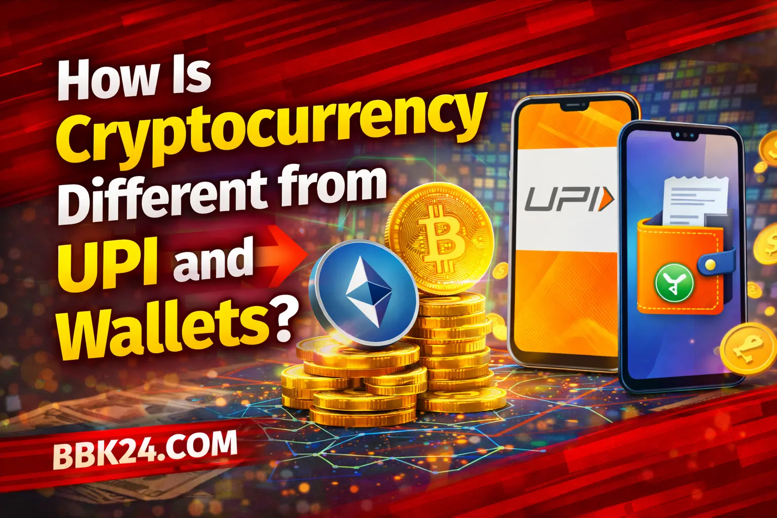 Difference between cryptocurrency, UPI and digital wallets explained